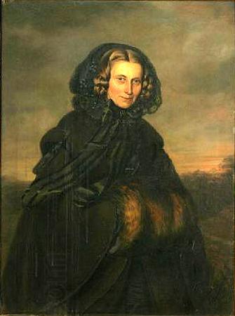 Isaac Grunewald Portrait of Bertha Wehnert-Beckmann (1815-1901), German photographer China oil painting art